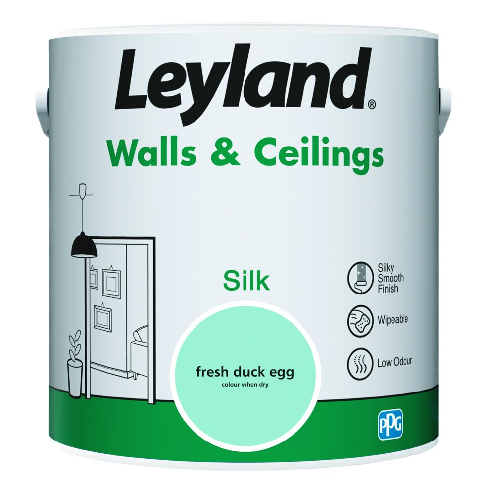 Leyland Walls And Ceilings 2.5L Silk Paint - Fresh Duck Egg