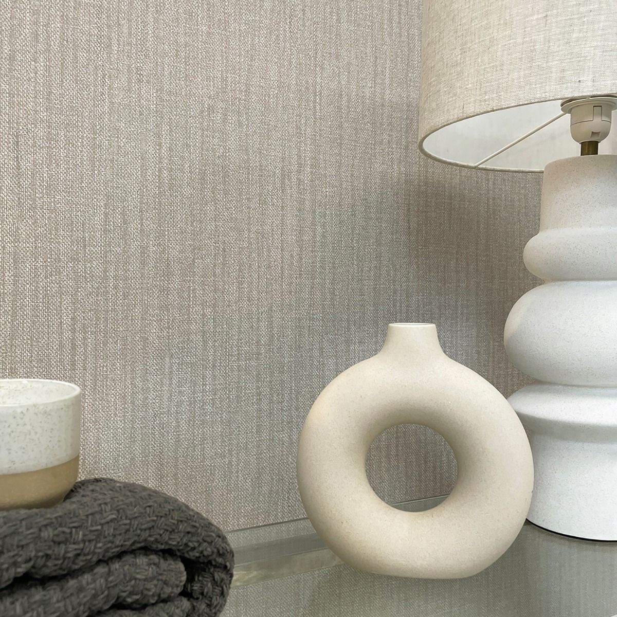 Belgravia Anaya Texture Wallpaper - Grey - Image 3