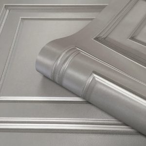 Belgravia Amara Panel Wallpaper - Silver