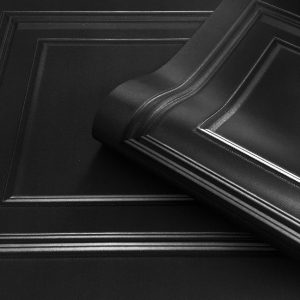 Belgravia Amara Panel Wallpaper - Black